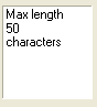 25. Maximum field length~message